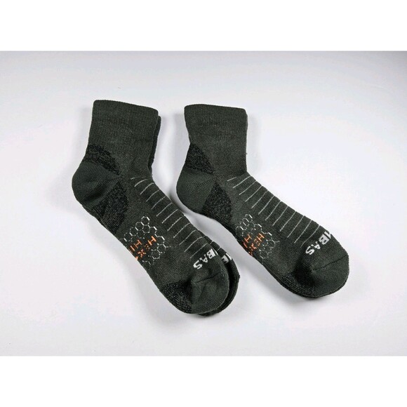 Bombas Hex Tec Hike Hiking Quarter Socks Lot Of 2 Pairs Size L - Picture 2 of 2